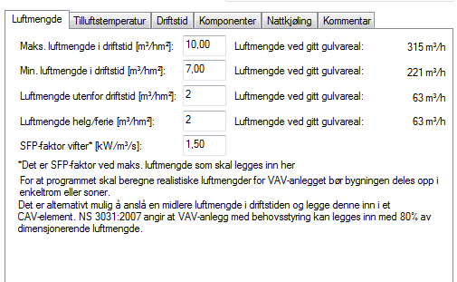 Ventilasjon kontor 1 og 2